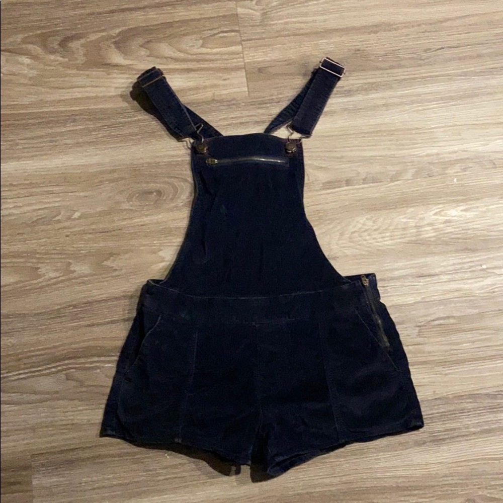 Navy blue Sweat short romper